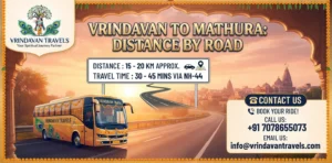 Vrindavan to Mathura Distance by Road