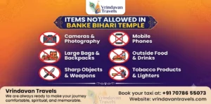 Items Not Allowed in Banke Bihari Temple